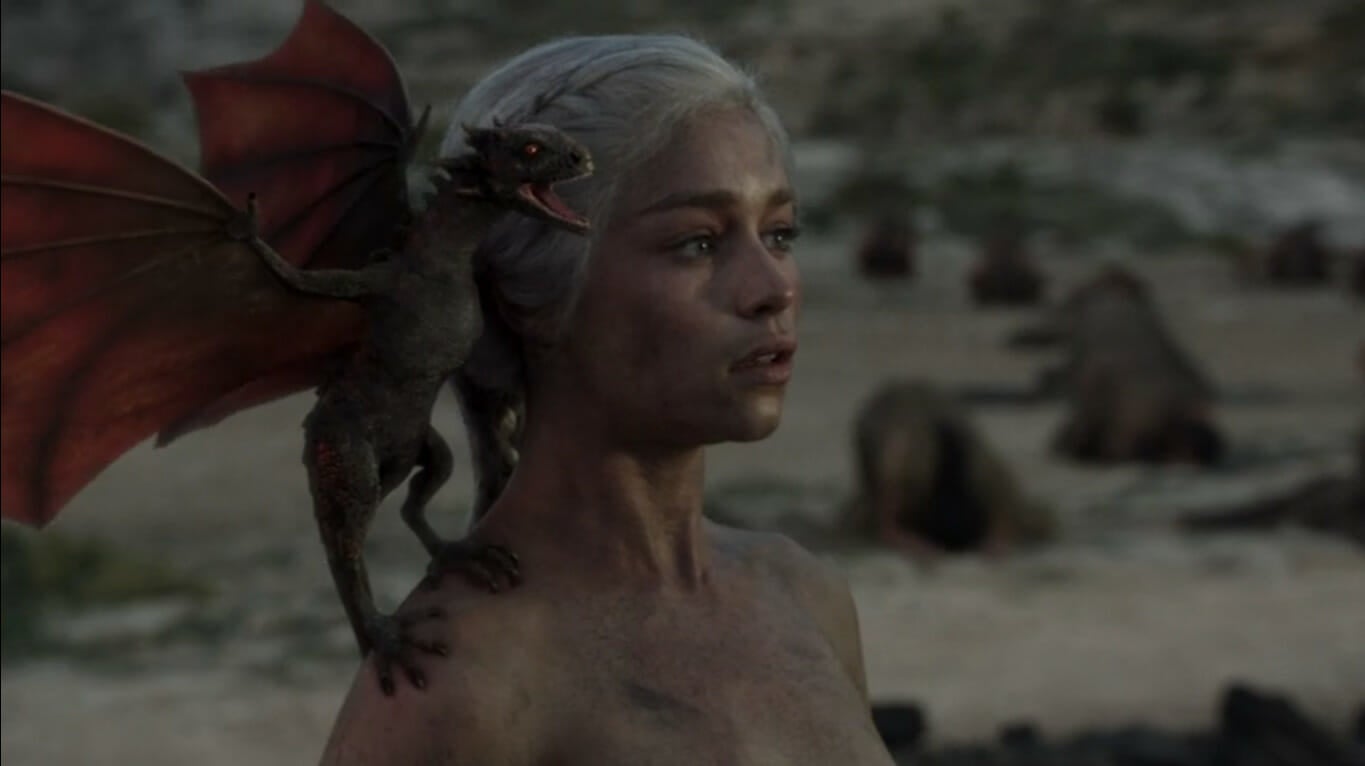 What are the dragons' names in Game of Thrones?