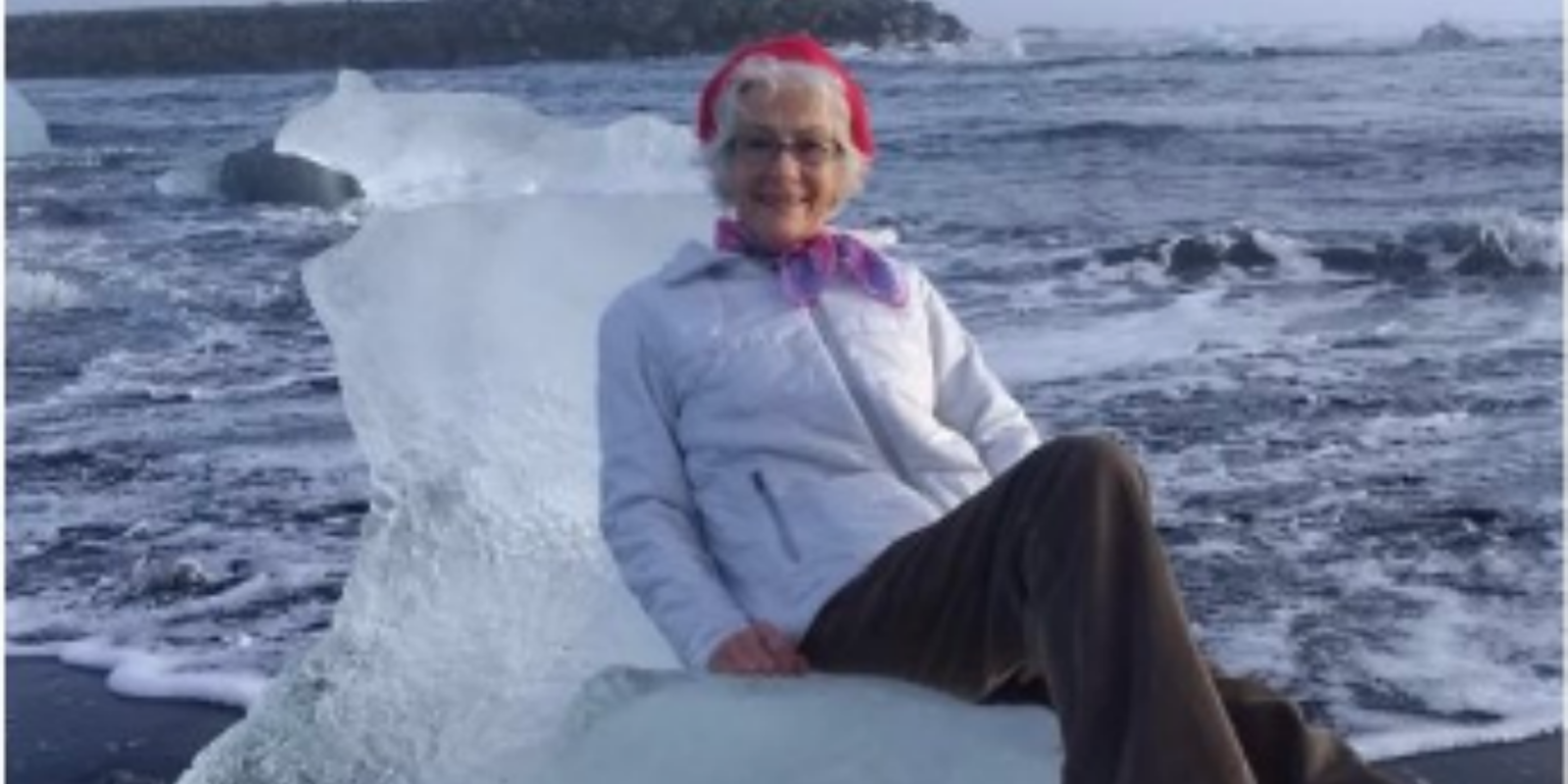 grandma twitter iceberg iceland