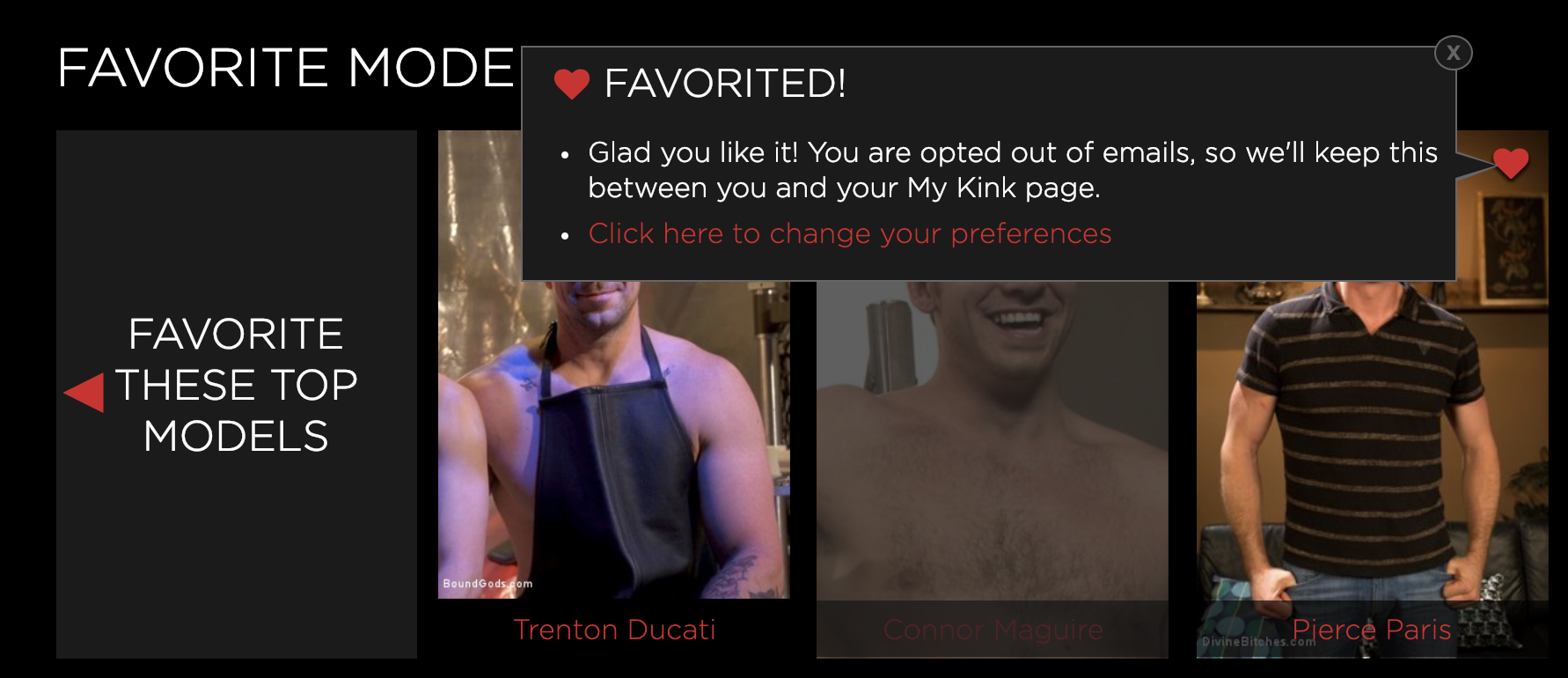 Kink gay porn site - favorite models