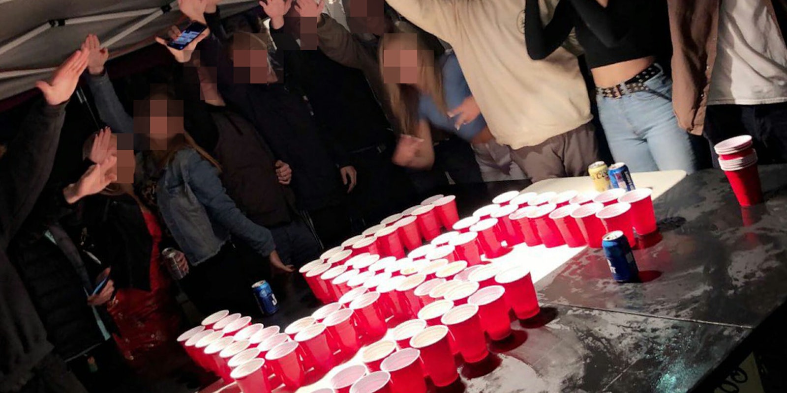 swastika red cups
