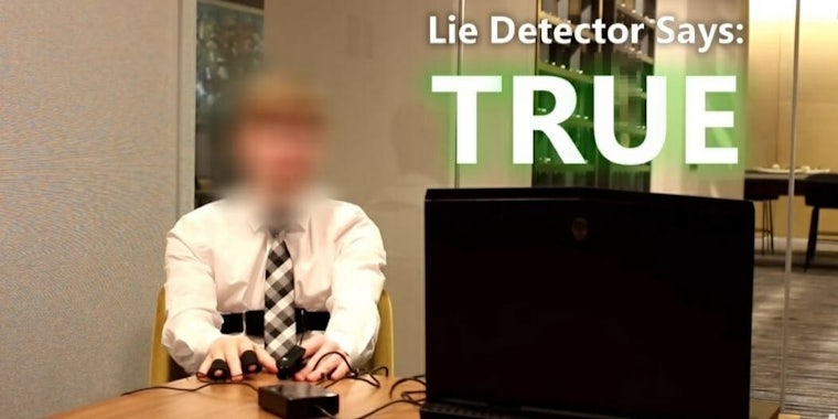 YouTube time traveler lie detector