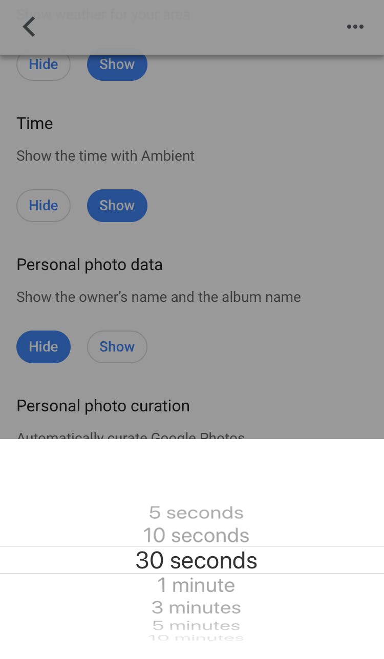 Google Home Hub photo display speed