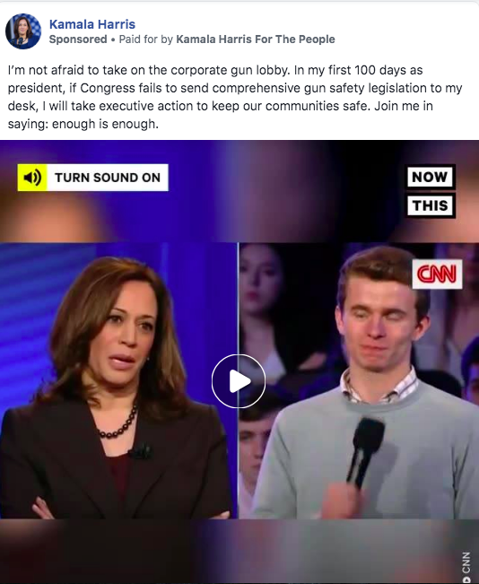 kamala harris gun control ads