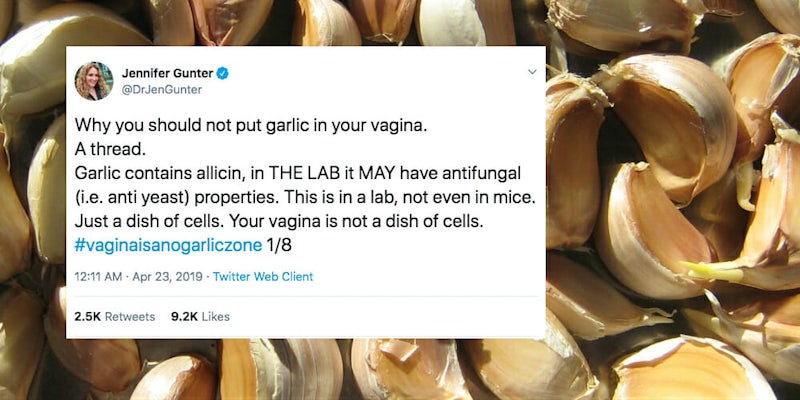 gynecologist-garlic-vagina-twitter-thread