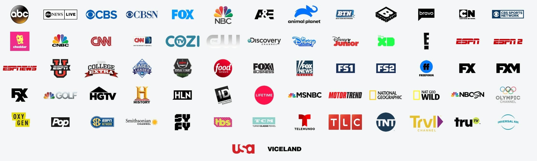 Hulu + Live TV Channel List