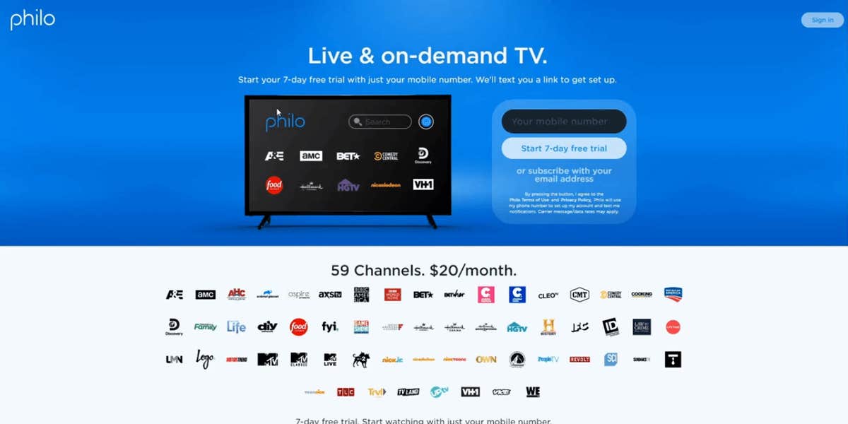 Philo Free Trial Get a Week of Philo for Free April 2020