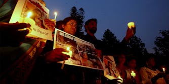 Sri Lankan terror attack candlelight vigil