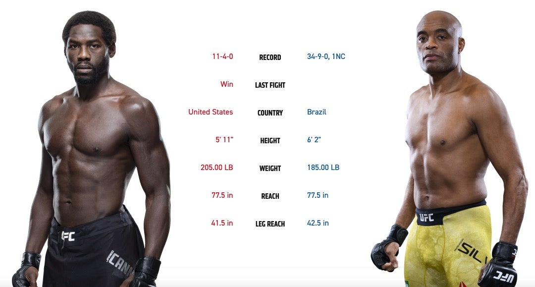 ufc 237 fight card Jared Cannonier vs. Anderson Silva