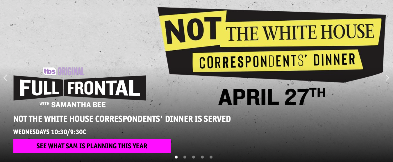 watch not the White House correspondents dinner online free on TBS