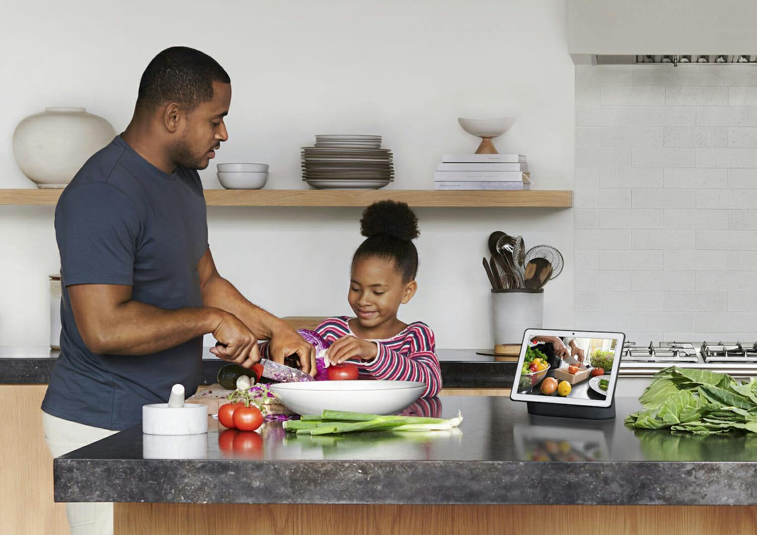 Google Nest Home Max in kitchen