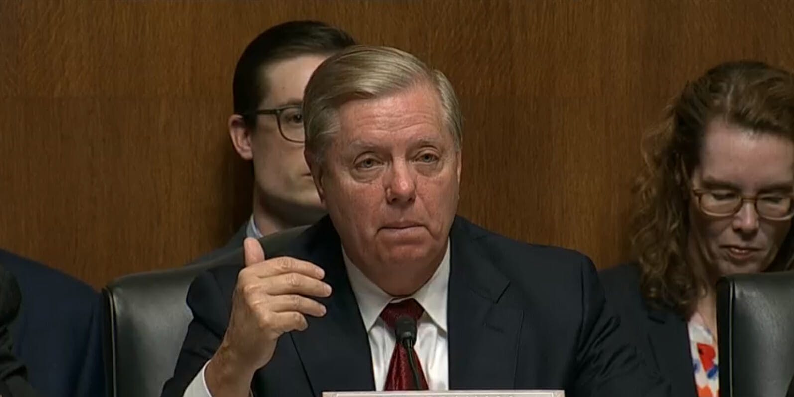 Lindsey Graham Drops F-Bomb While Reading Texts During Barr Hearing