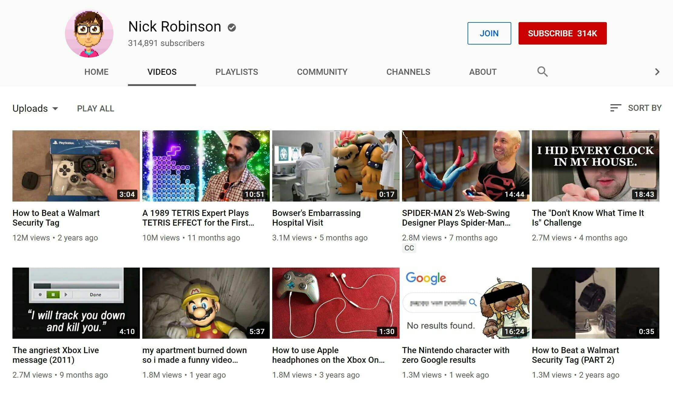 Nick Robinson YouTube