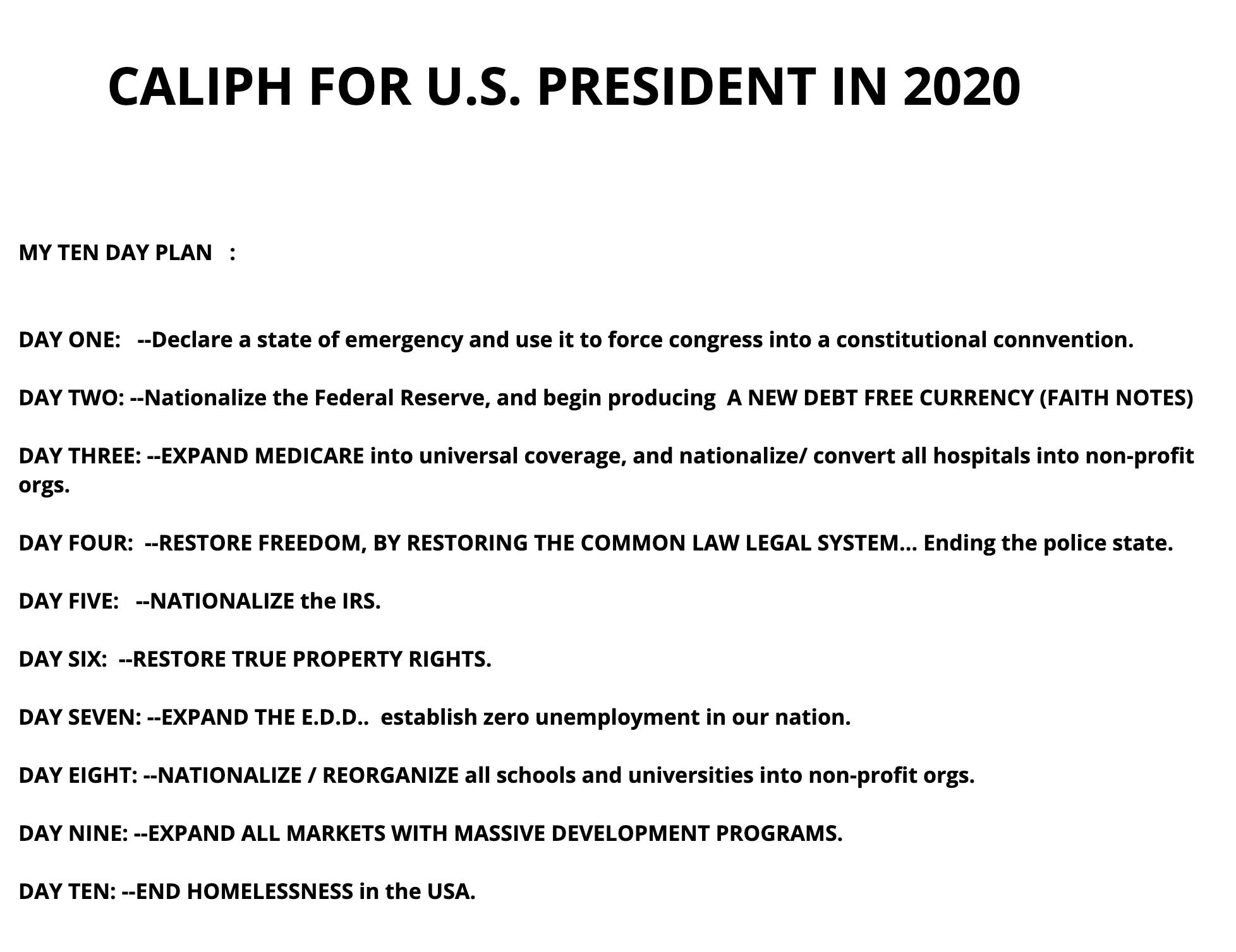 caliph of god 2020