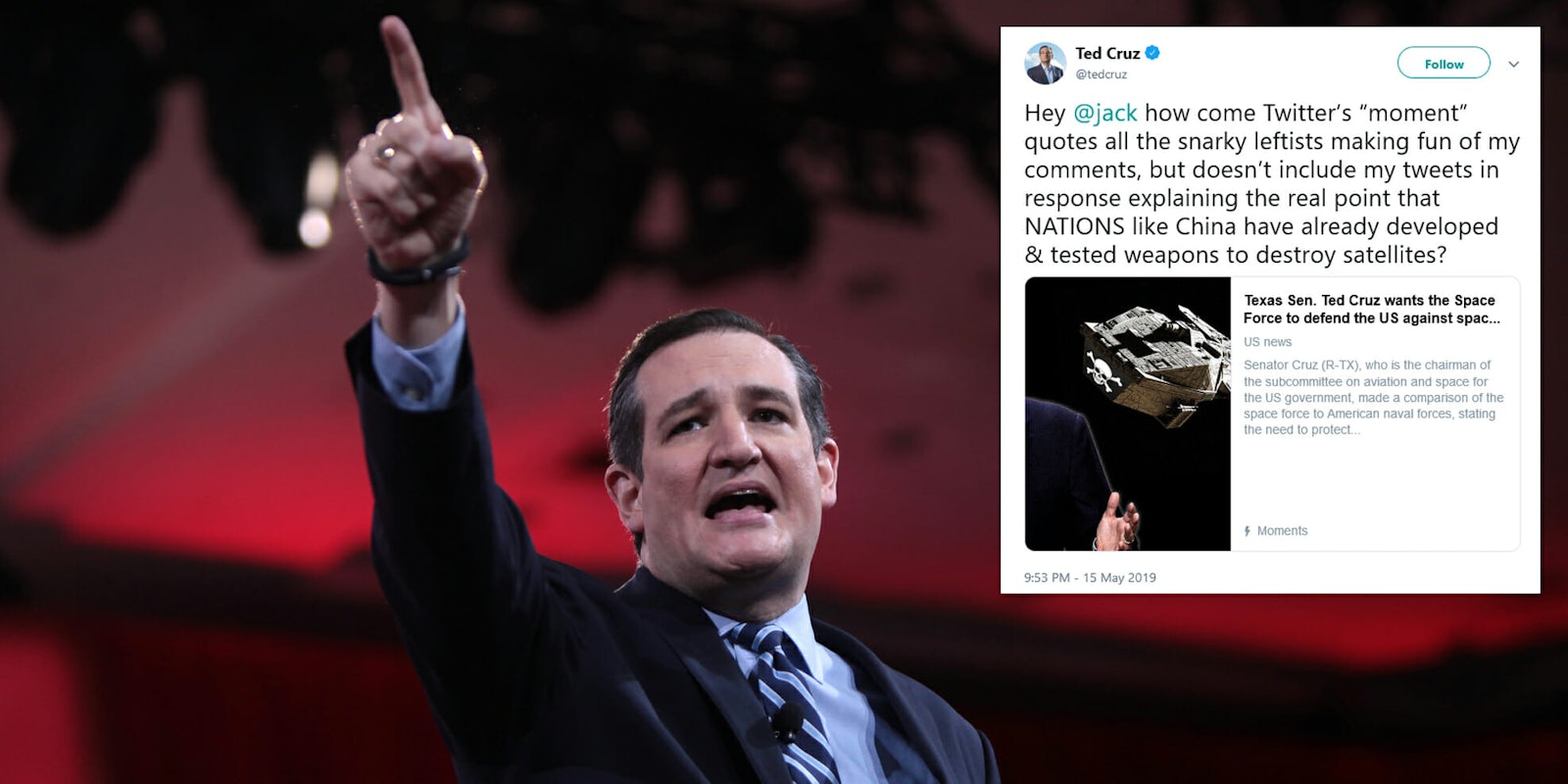 Ted Cruz Space Force Space Pirates Twitter Jack