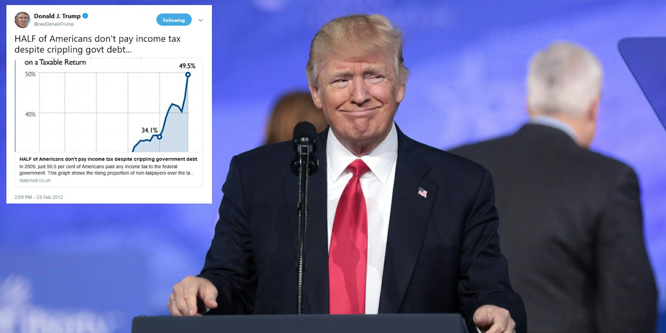 Donald Trump Income Tax Tweet