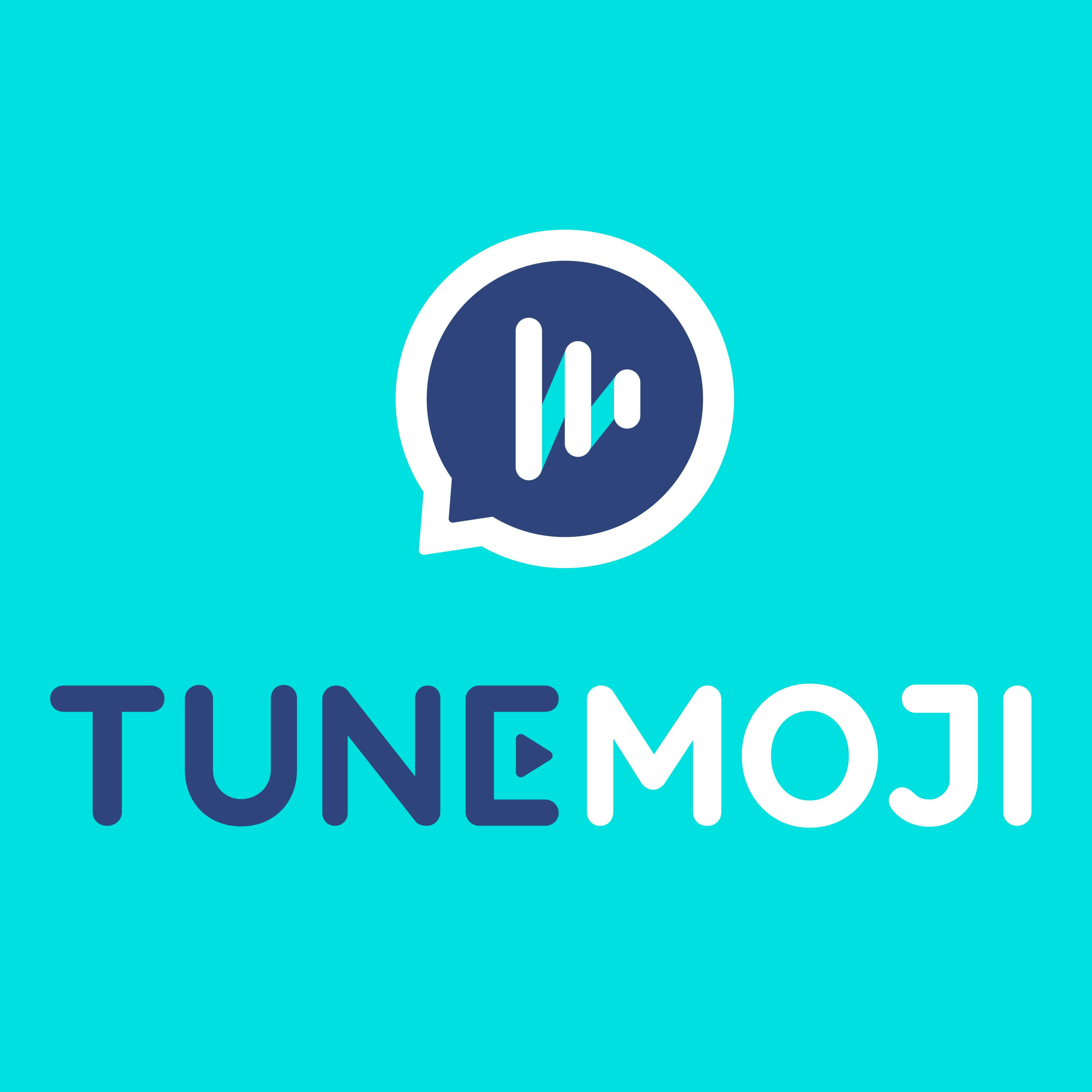 TuneMoji logo blue