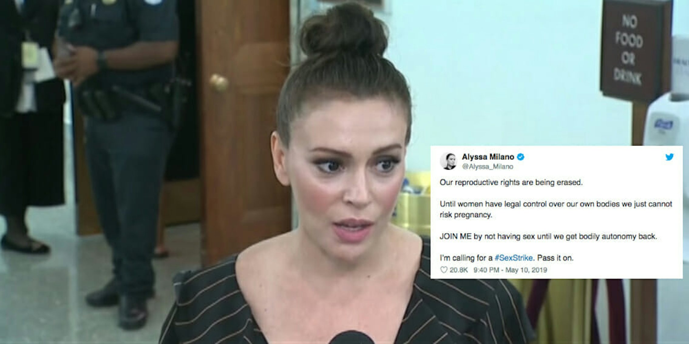 Alyssa Milano Getting Fucked Fake - Women Are Promoting a #SexStrike on Twitter For Women's Rights