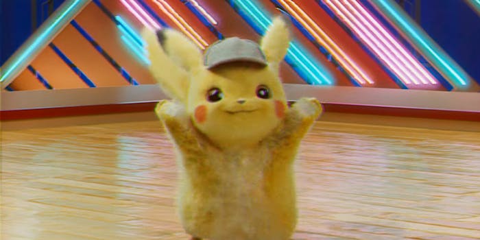 detective pikachu dancing meme
