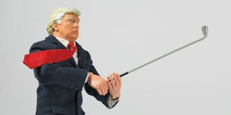 Donald Trump golf score 68