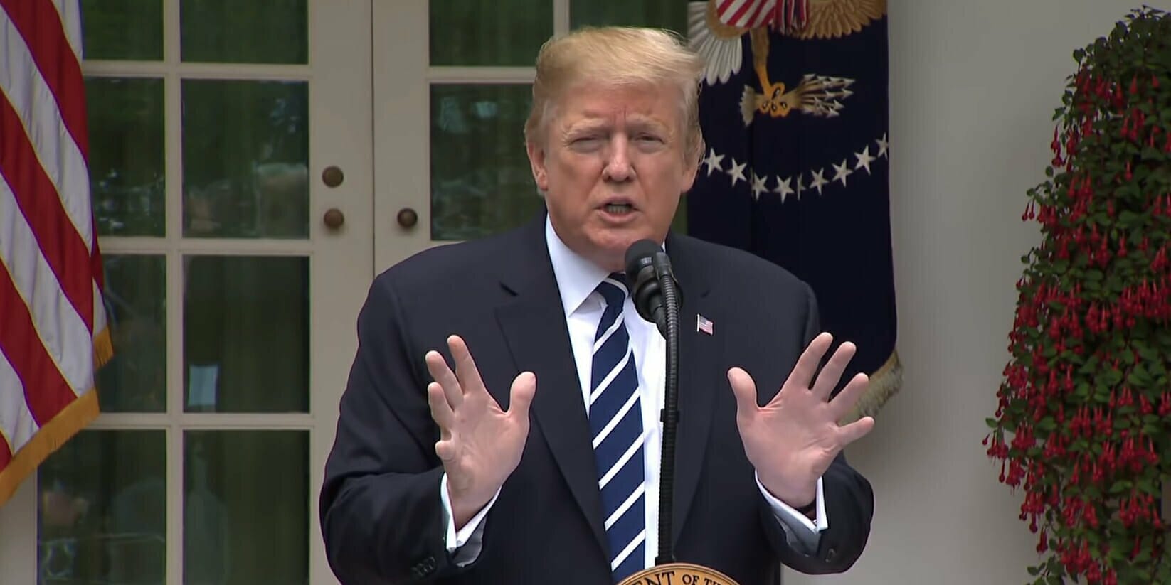 Trump tweets memorial day video of arlington cemery gets dragged