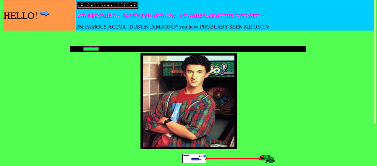 dustin diamond parody website