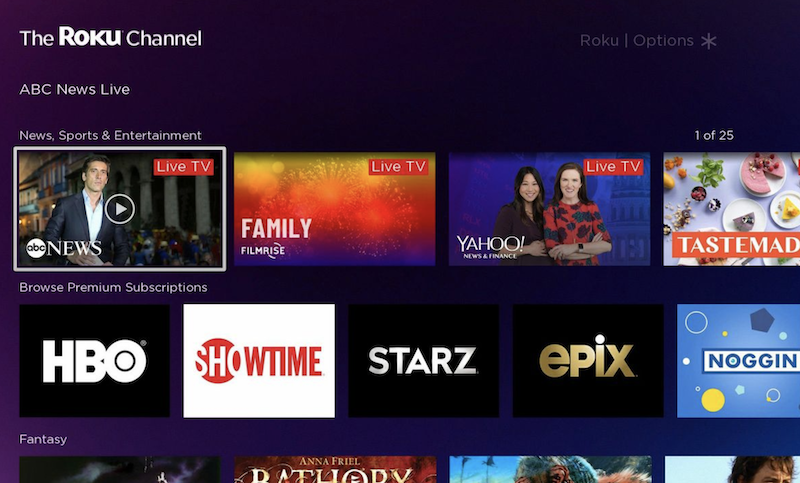 free movie site - roku channel