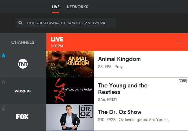 FuboTV review channel guide