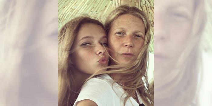 Gwyneth Paltrow got Apple's consent before sharing birthday photos.