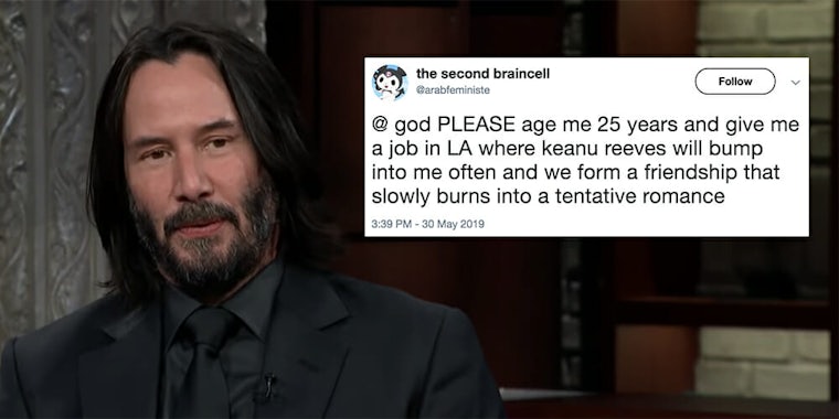 Keanu Reeves says he's 'lonely.'