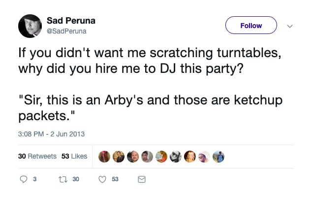 Sir this is an arby's twitter