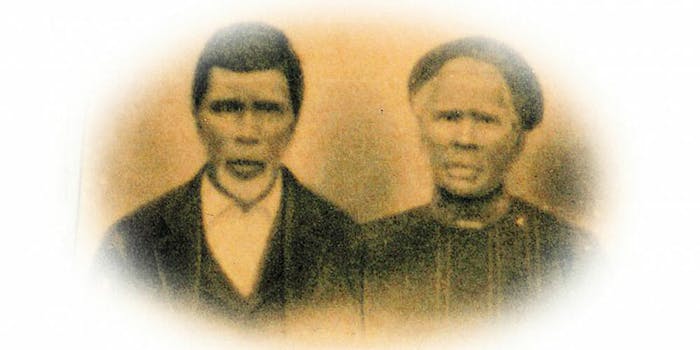 Richard and Edie Spencer, seen in a photo estimated to be from late 1880s or early 1890s.