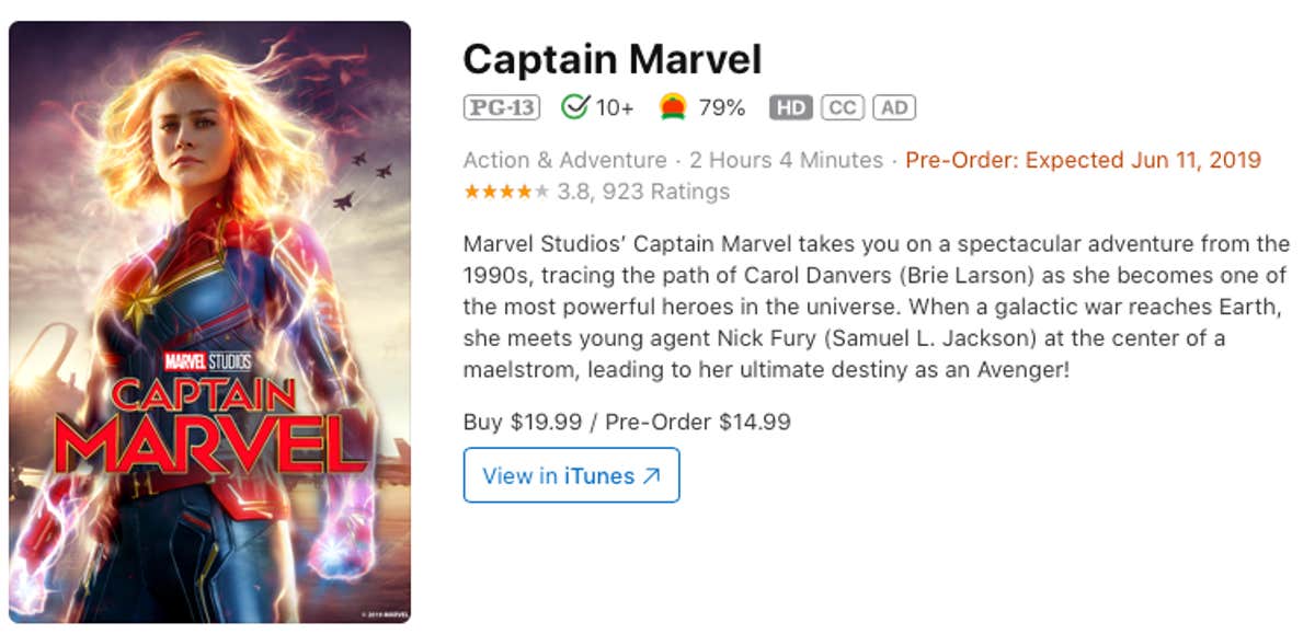 Captain Marvel Rent Redbox : Redbox Reveals Its Top 15 Movie & Game ...
