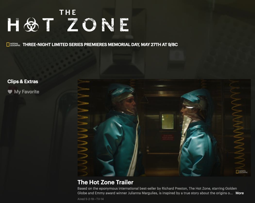 watch the hot zone online free on National Geographic