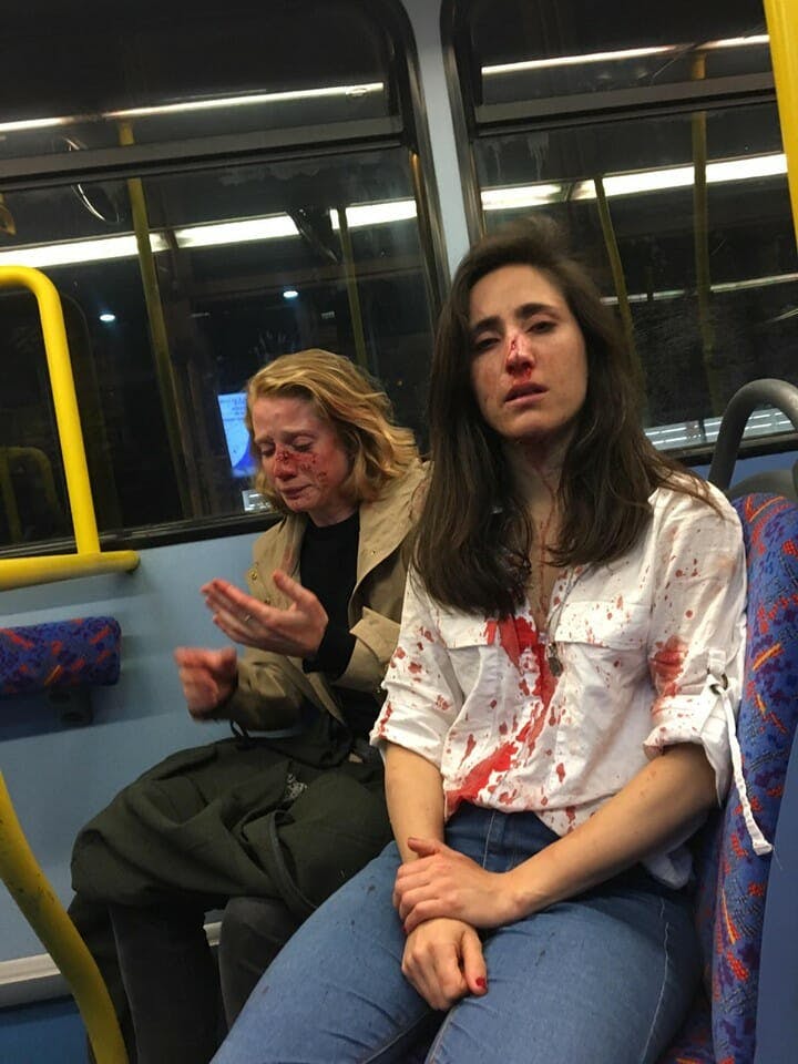 Assault on gay couple - London bus