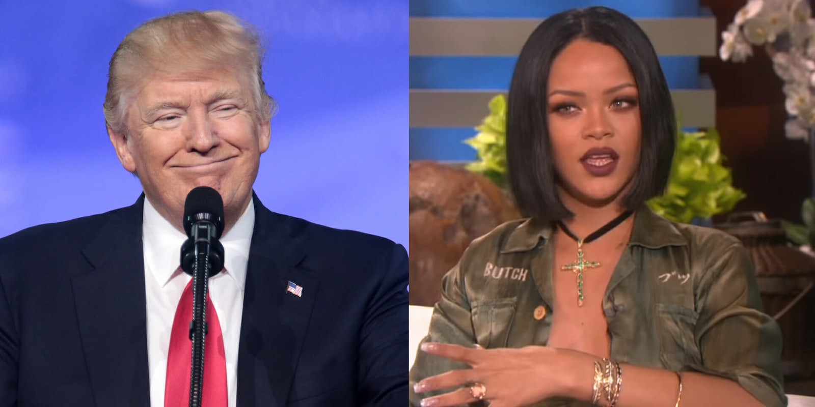 Donald Trump Rihanna Liked Tweet
