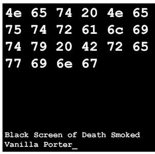 Net Neutrality Brewing Black Screen Of Death Smoked Vanilla Porter