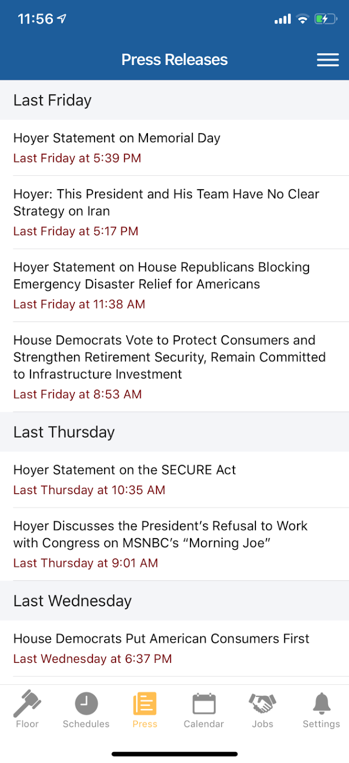 steny hoyer dome watch