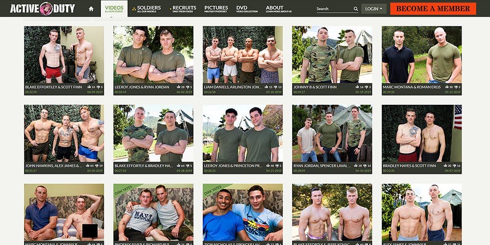Active Duty military gay porn
