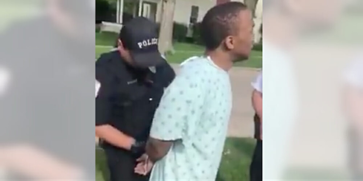 black-hospital-patient-arrested