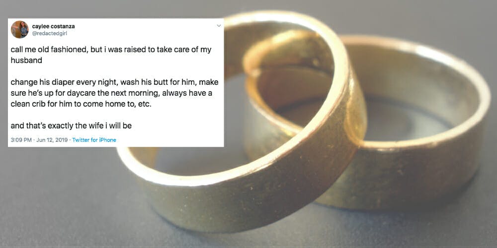 People Are Roasting A Woman For Her Old Fashioned Take On Marriage