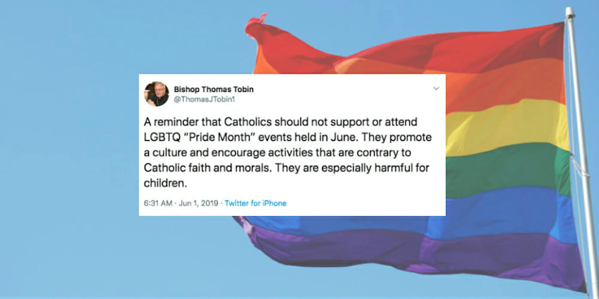 Catholic Bishop Gets Roasted for Hypocritical Anti-LGBTQ Tweet