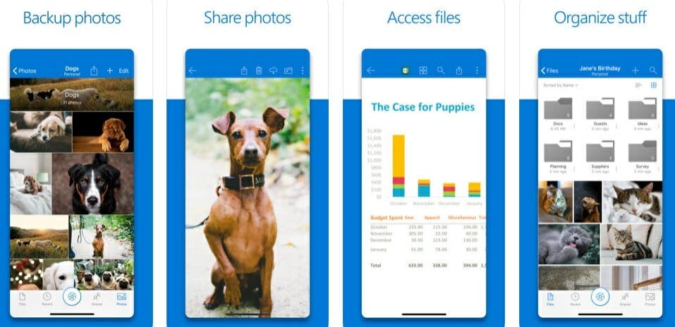 microsoft one drive mobile apps
