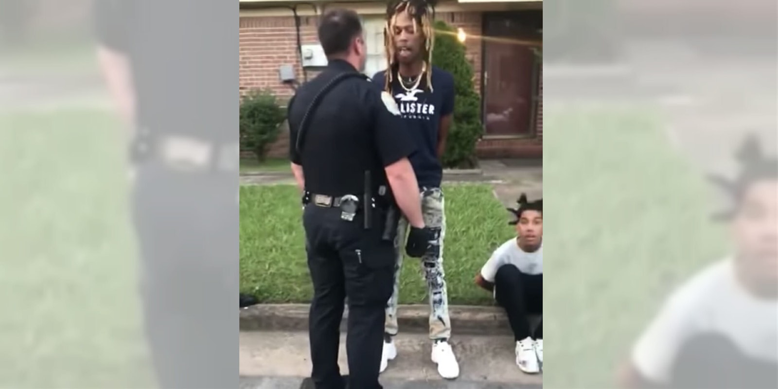 Police offer tells a Black man that 'f*ck you is my name.'