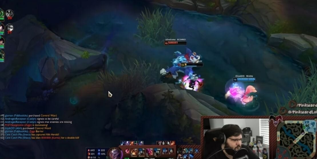 Pink Ward Twitch suspension