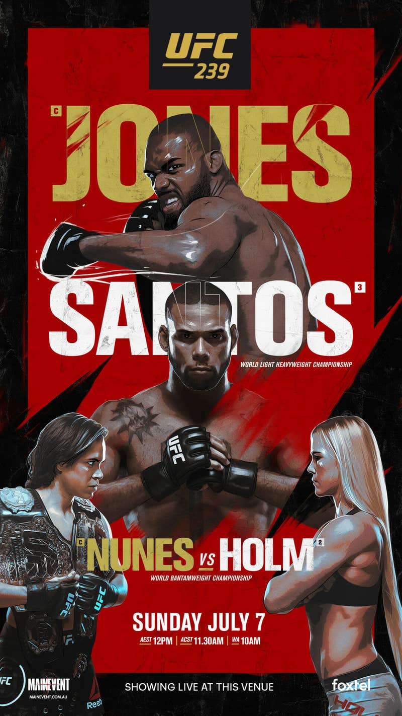 Jones vs. Santos at UFC 239 Fight Card, Schedule & How to Watch