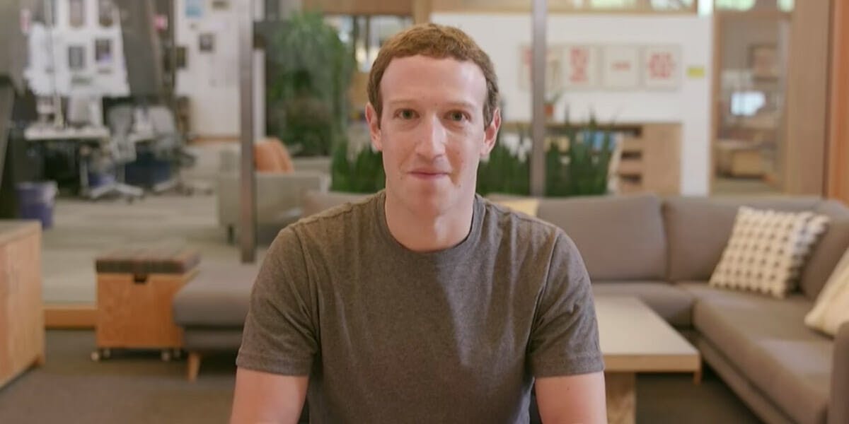 Still from the deepfake video of Mark Zuckerberg