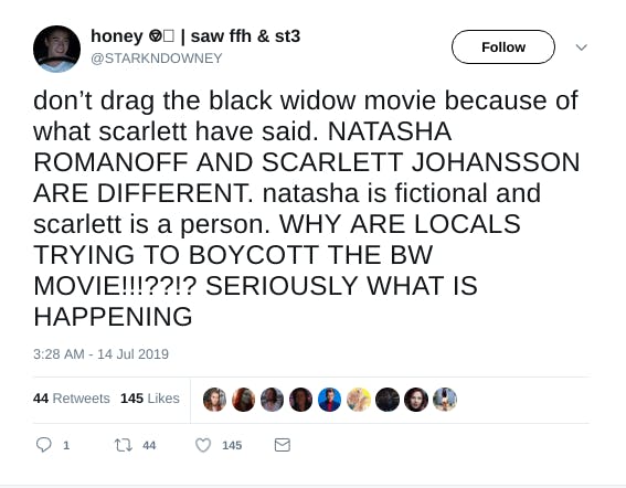 Black Widow movie Scarlett Johansson