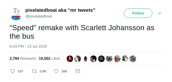 Scarlett Johansson tweets