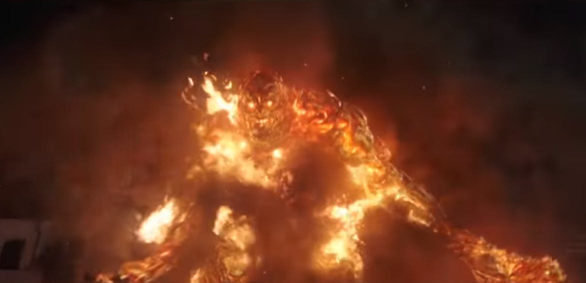Spider-Man fire elemental