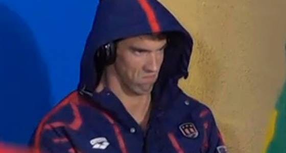 angry michael phelps